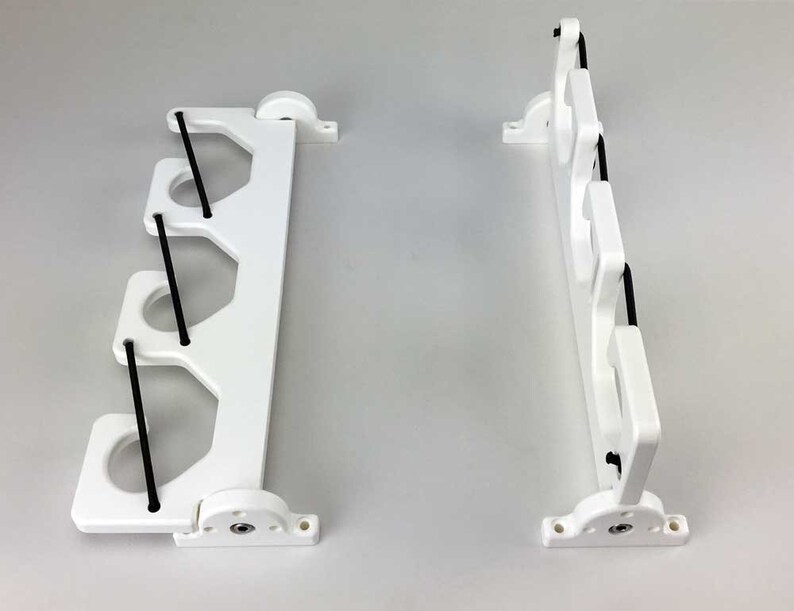 3 Fishing Rod Pole Reel Folding Holder Gunwale Boat Rack Etsy