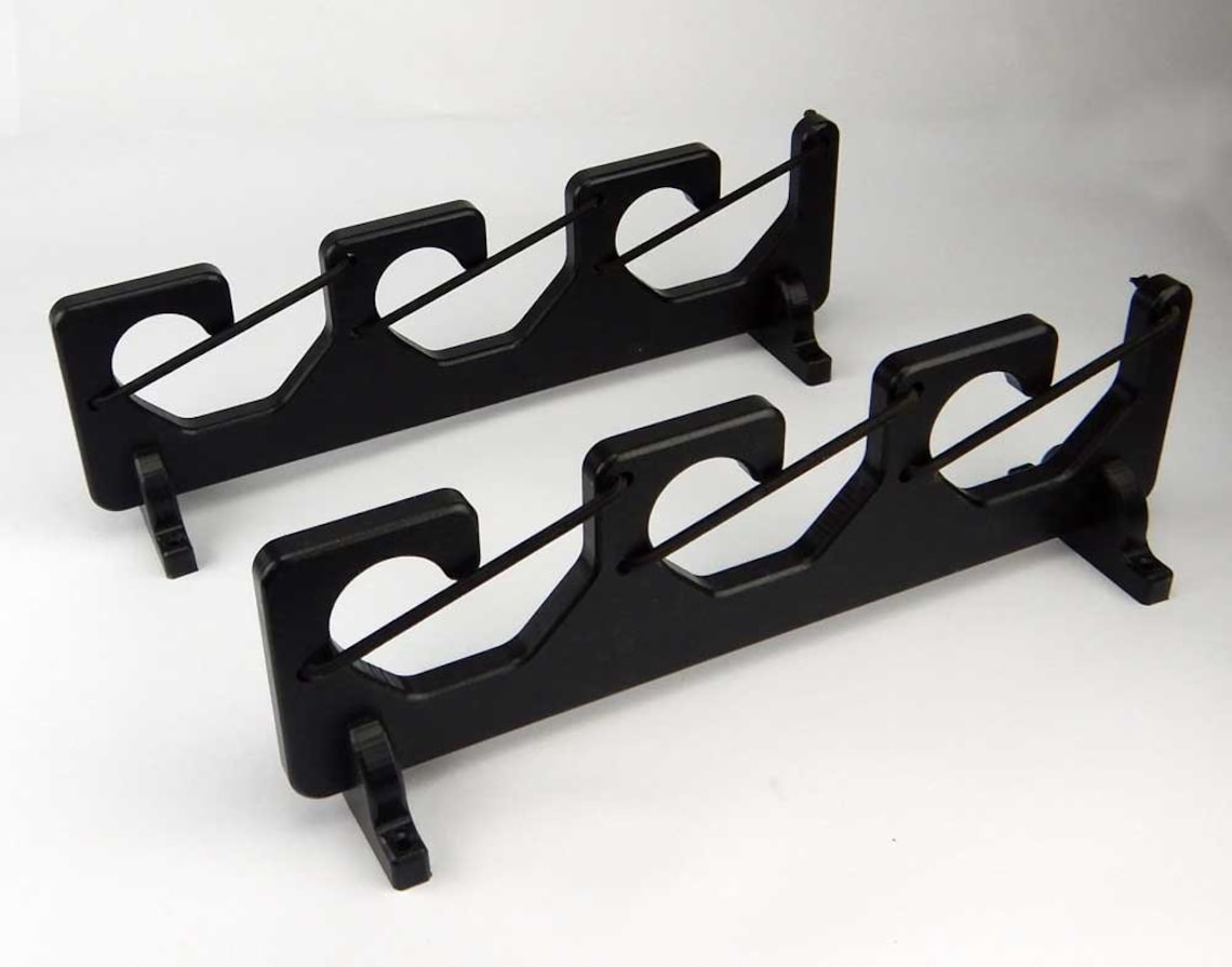3 Fishing Rod Pole Reel Holder Gunwale Boat Mount Rack Bungee Etsy