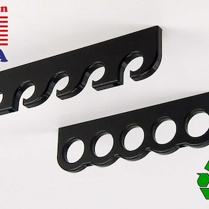 5 INSHORE Fishing rod rack Holder - Same Side -Fishing Rod Pole Holder Garage Ceiling Mount Rack Organizer Storage