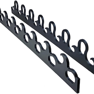 15 Deluxe Fishing Rod Pole Reel Holder Garage Wall Mount Rack Organizer Storage