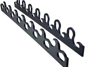 15 Deluxe Fishing Rod Pole Reel Holder Garage Wall Mount Rack Organizer Storage