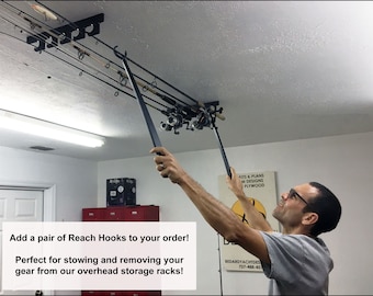 8 Inshore Fishing Rod Rack Pole Reel Holder Garage Ceiling Mount