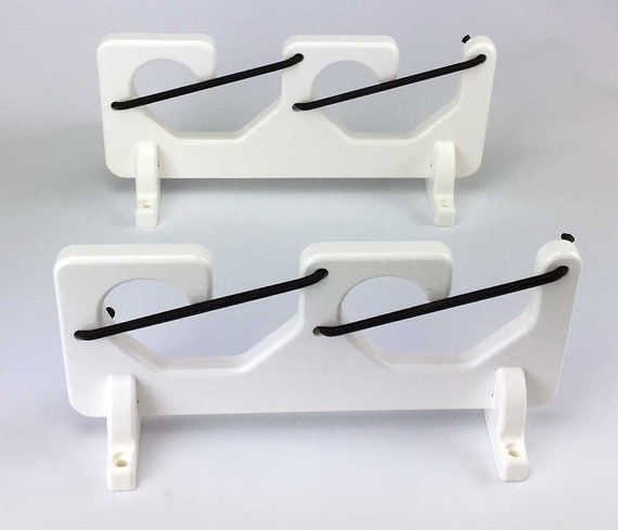 2 Fishing Rod Pole Reel Holder Gunwale Boat Mount Rack Bungee