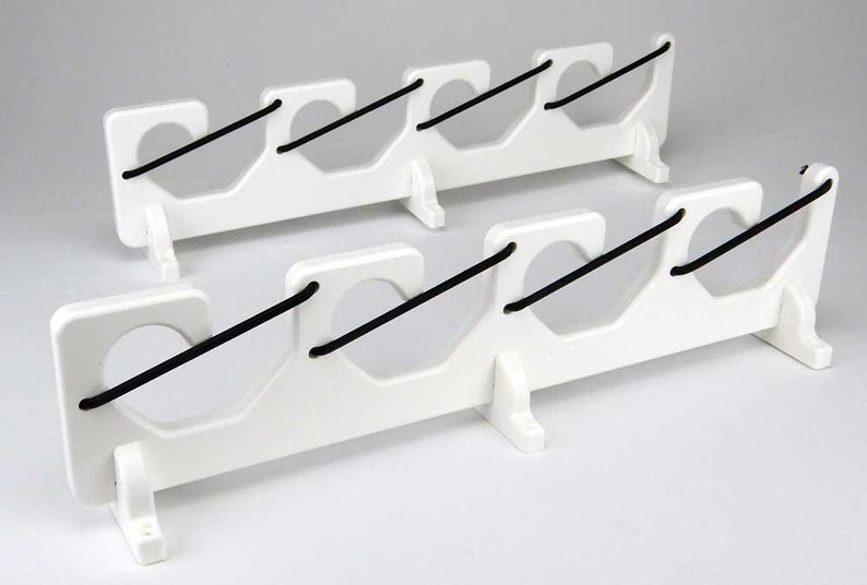 4 Fishing Rod Pole Reel Holder Gunwale Boat Mount Rack Bungee Etsy