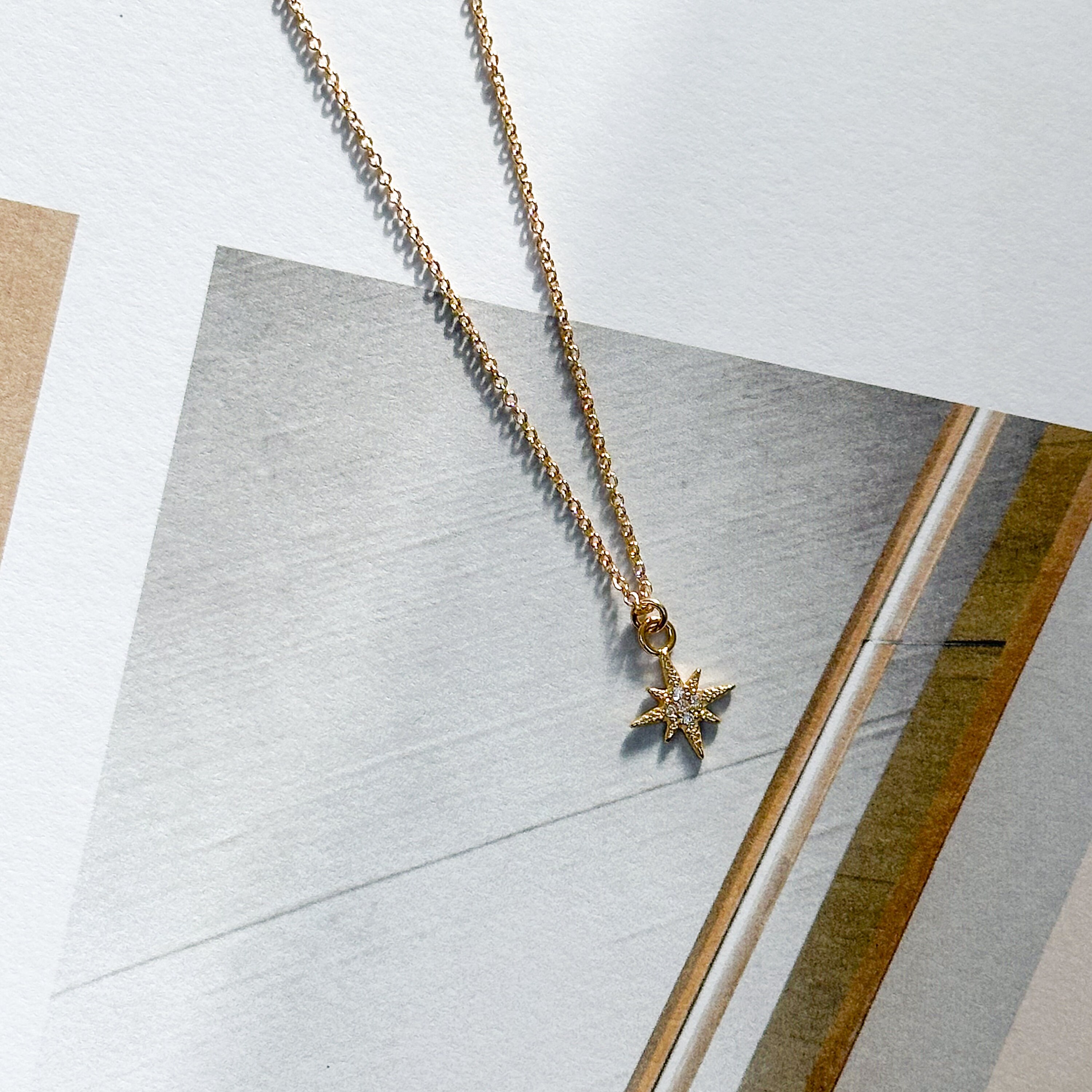 LAYLA. Gold Filled North Star Pendant Necklace - Etsy