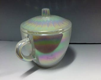 Vintage Federal Glass Sugar Bowl