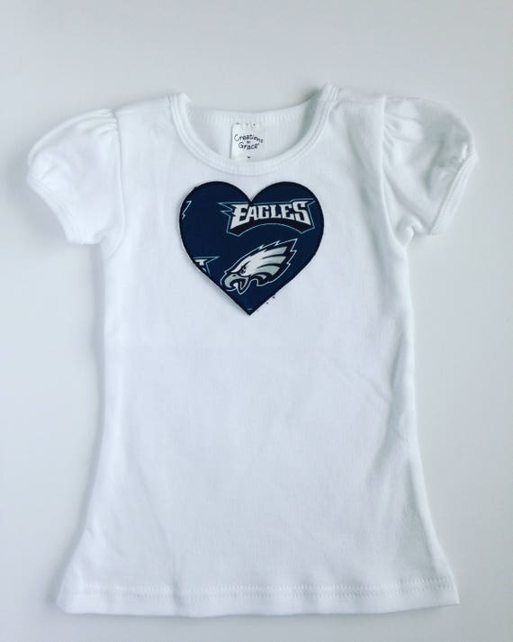 Toddler Girl Philadelphia Eagles Heart 