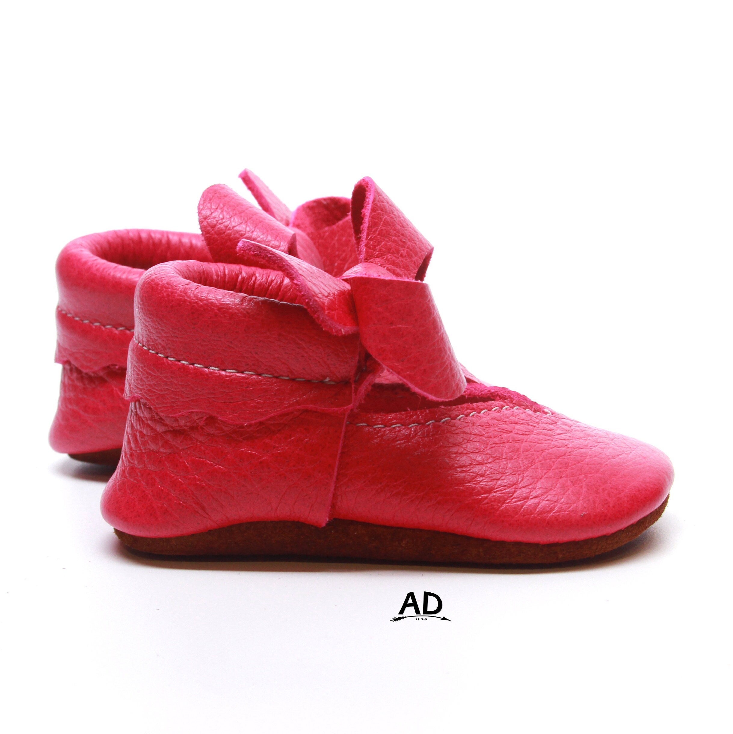 Baby Moccasins Raspberry Summer Mary Jane Baby Moccasins Baby