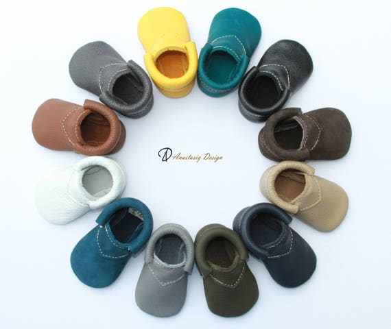 fringeless baby moccasins