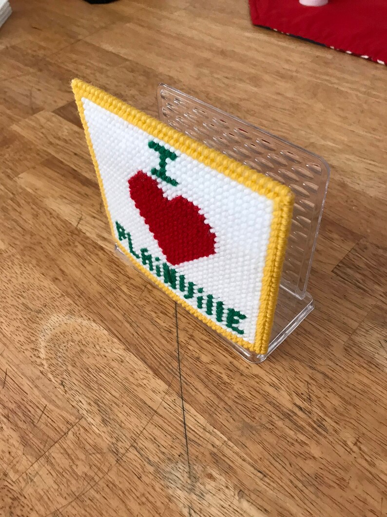 Custom Personalized Napkin Holder Plastic Canvas