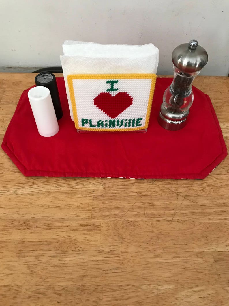 Custom Personalized Napkin Holder Plastic Canvas