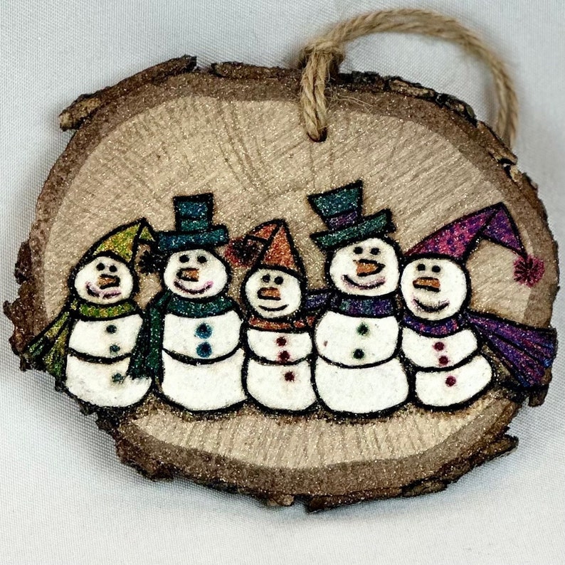 Custom Ornament Wood Burned & Hand Painted - Etsy