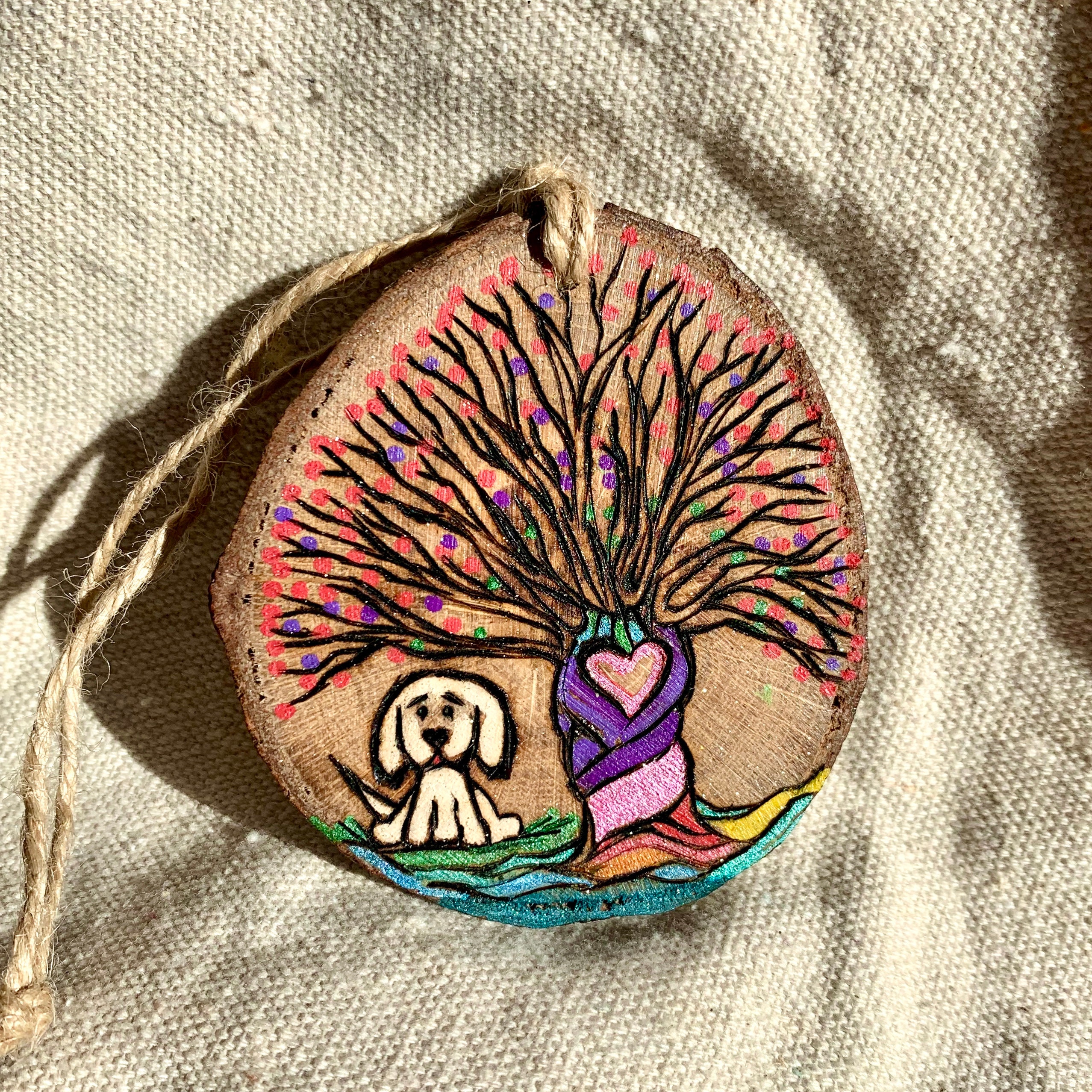 Custom Ornament Wood Burned & Hand Painted - Etsy