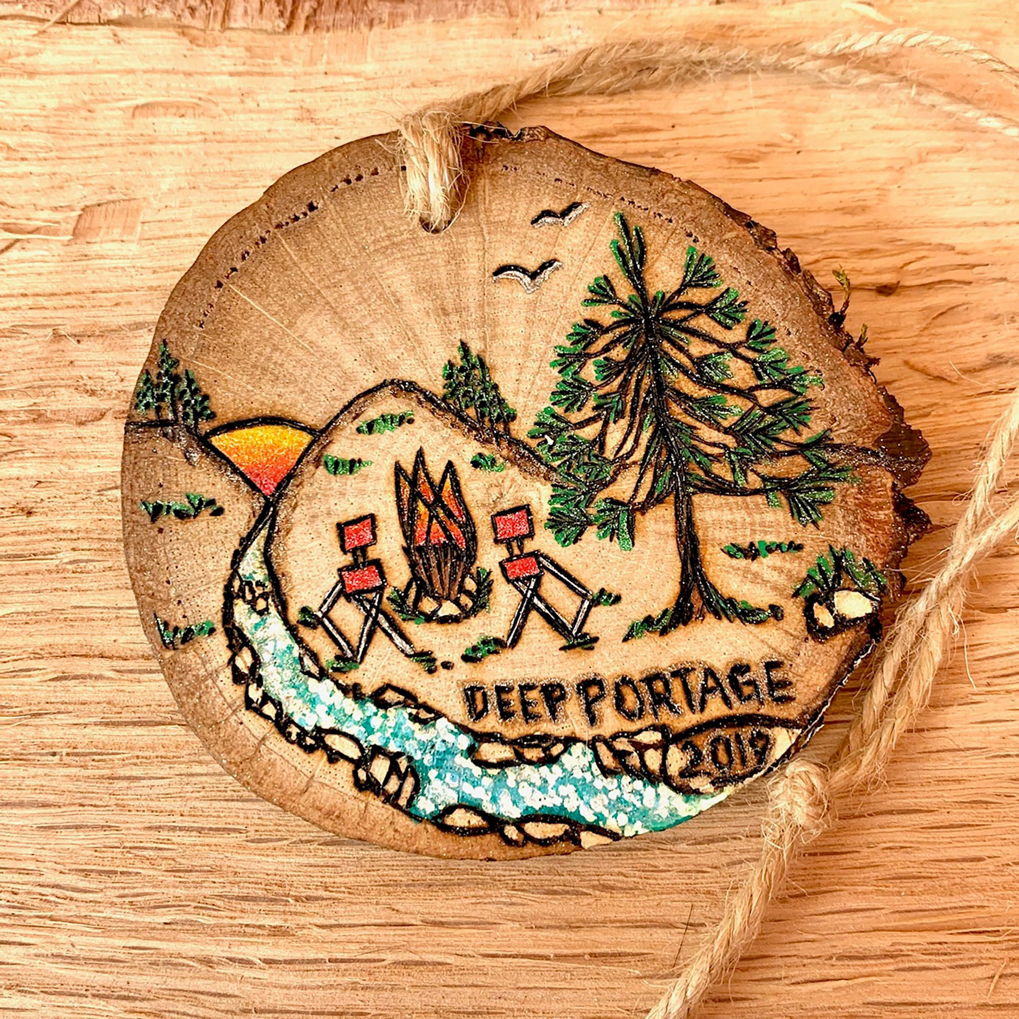 Custom Ornament Wood Burned & Hand Painted - Etsy