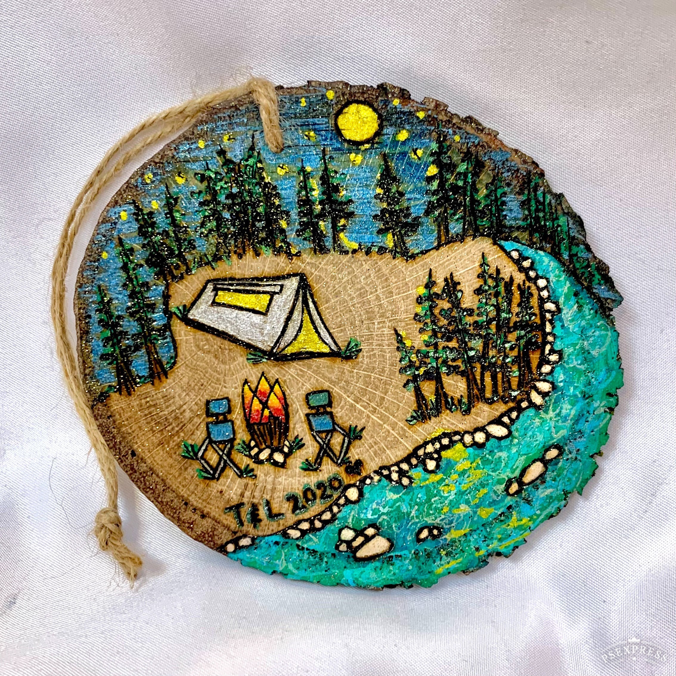 Custom Ornament Wood Burned & Hand Painted - Etsy