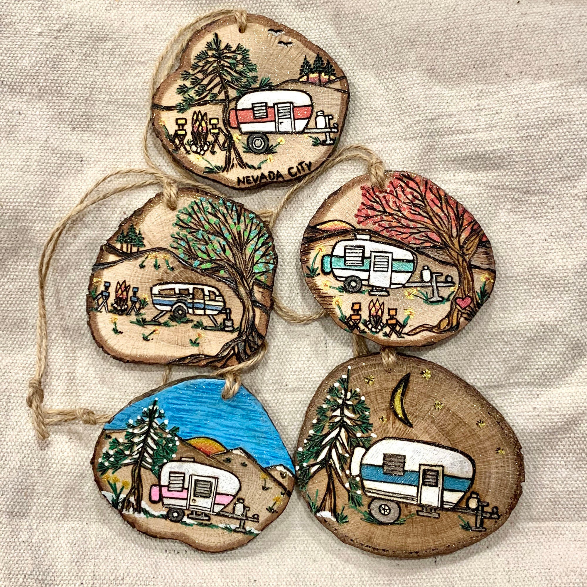 Custom Ornament Wood Burned & Hand Painted - Etsy