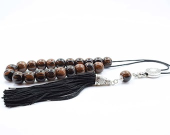 Brown Obsidian, Komboloi, Worry Beads, Greek Komboloi, Tesbih, Gift from Greece, Stress Relief, Relaxation, Concentration, Gebetskette