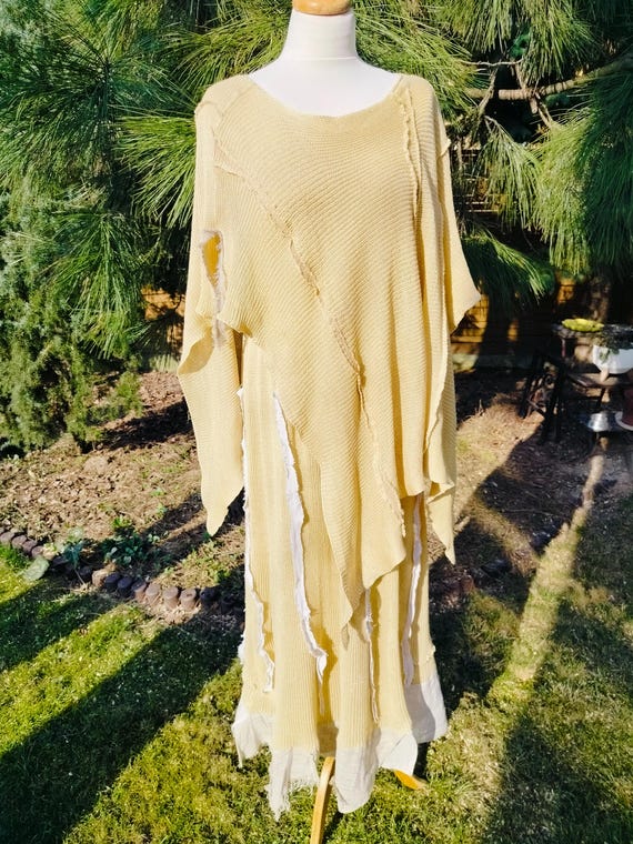 Translucent Linen Maxi Dress for Summer. Linen Lace Dress and Poncho for Evening Parties, Crochet Linen Maxi for Bridesmaid
