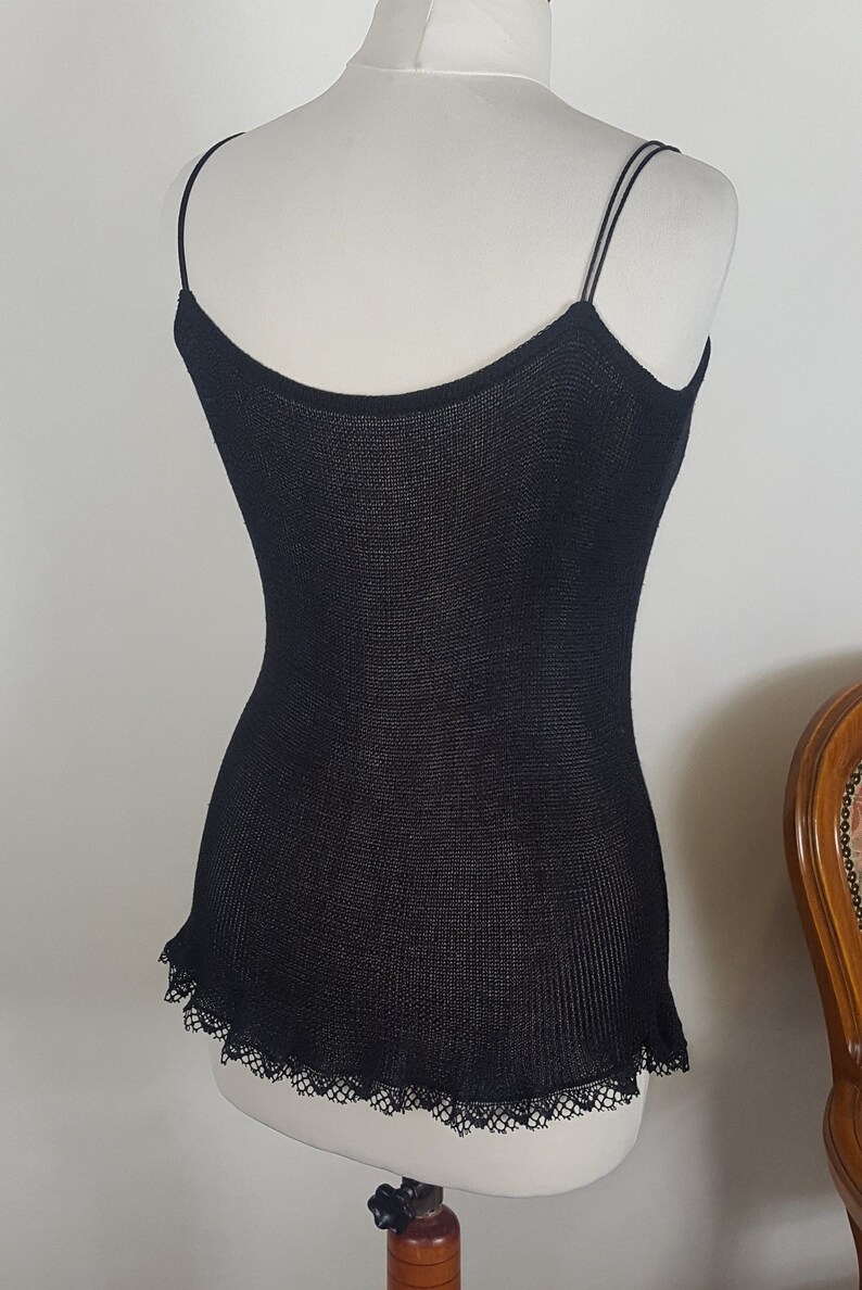 Black greeting set Black Sleeveless Blouse Bolero with bluzk\u0105 on the shoulder straps Black set with blouse on the straps and bolero