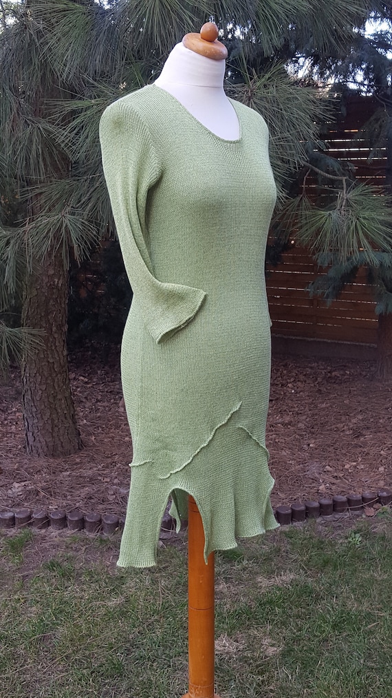 tennis club sweater knit dress Tennis Club Sweater Knit Dress - White/Spruce Green main image 0