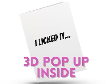 Funny Valentines Card For Him - Popup Card - Valentines Gift for Him