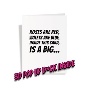 Pop Up Dick Card - Carte d’anniversaire coquine pour femme