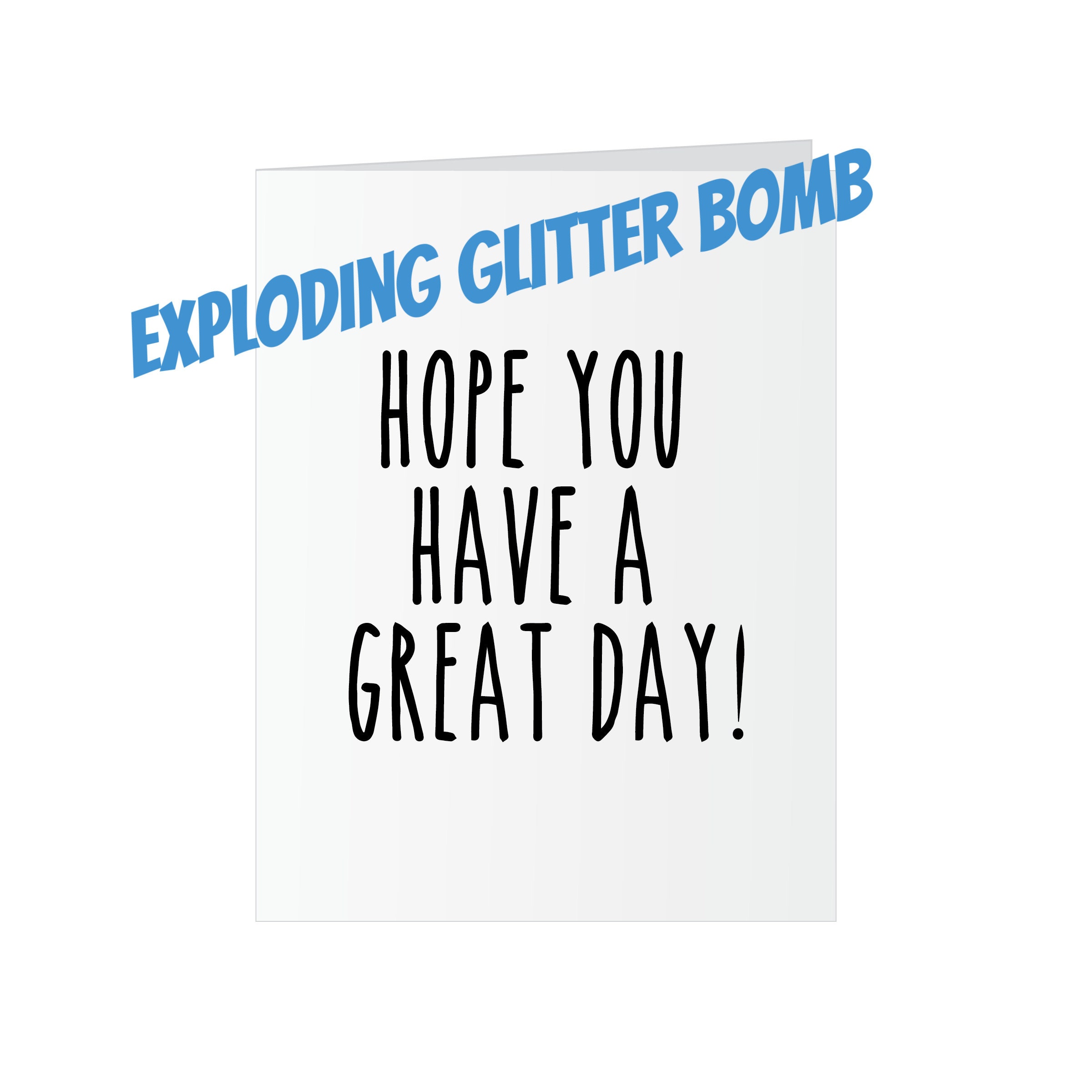 Prank Glitter Bomb Card Fcking Glitter Card Etsy