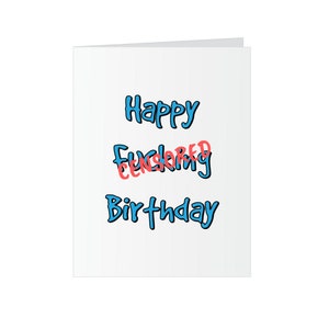 Middle Finger Card - 3D Popup Middle Finger - Funny Birthday Card - Happy F * cking Birthday - F * ck You Card (Mature)