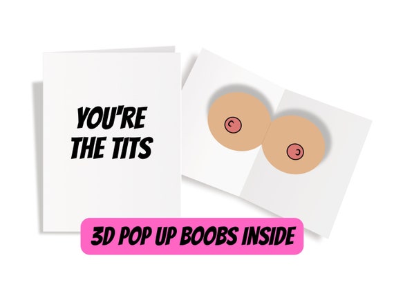 You're the Tits Pop up Boobs Card Big Boobs Everyday Greeting Card Birthday  Card for Her for Sister for Best Friend -  Canada