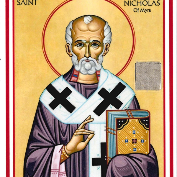 Saint Nicholas of Myra- Tertio Ordo Relic - Patron Saint of Children, Merchants and Gift-Giving