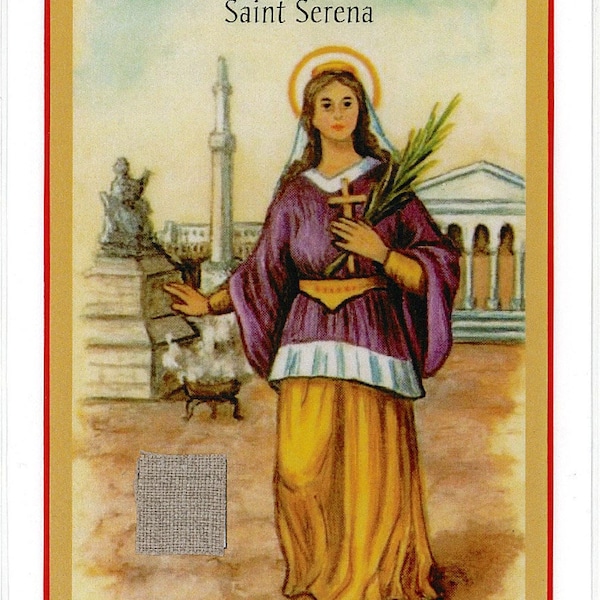 Tertio Ordo Relic of Saint Serena - Patron Saint of the Young, Loyalty to Christ and the Church, Inspiring and aiding fellow Christians