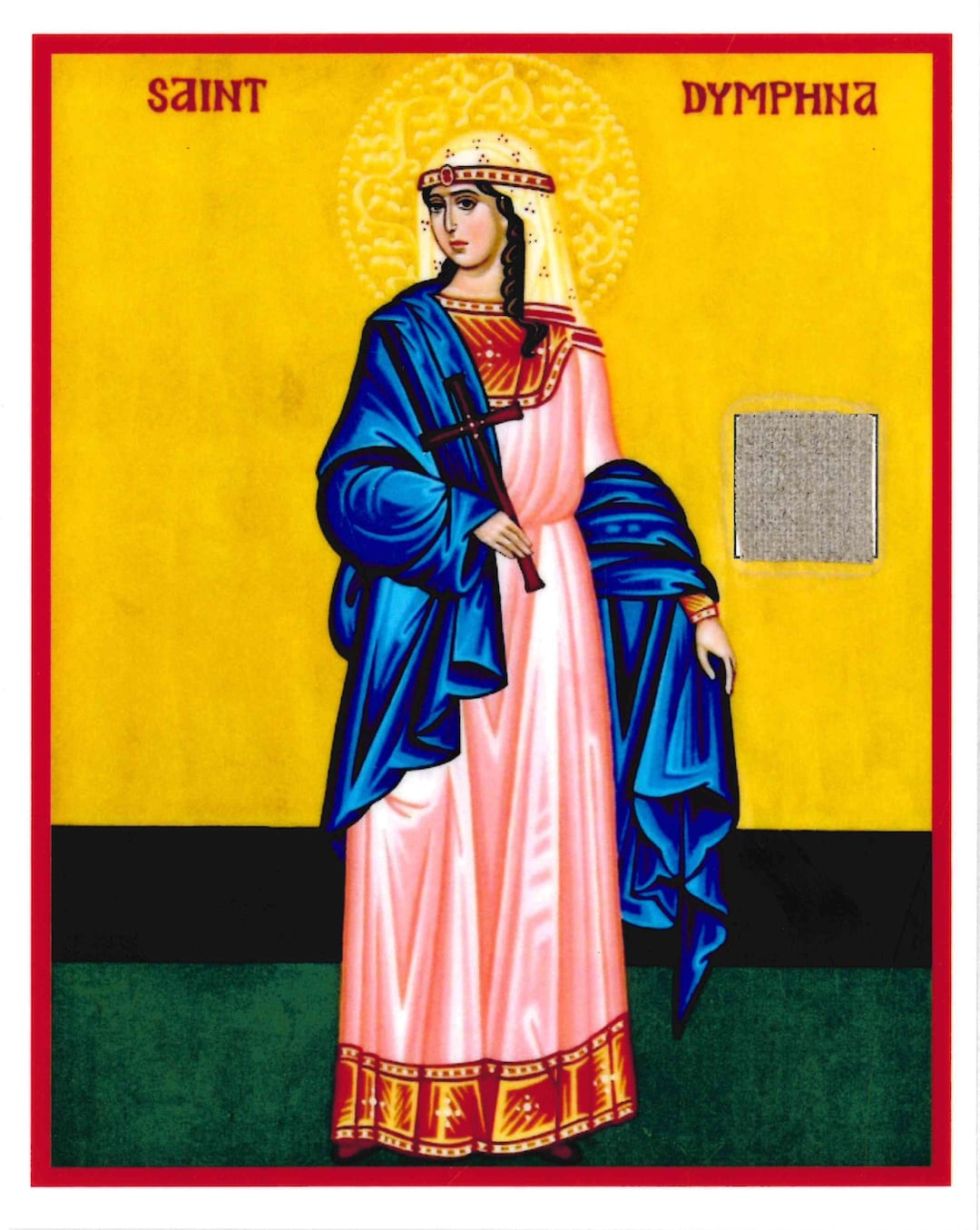Saint Dymphna Relic Card: Patron Saint of Mental Health - Etsy