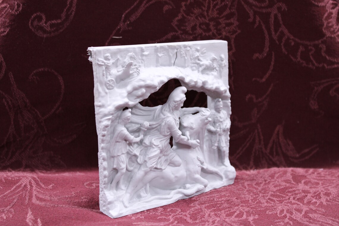 Mithras Tauroctony Statue: Ancient Roman Mithraic Scene, 3D Resin (4.5 ...