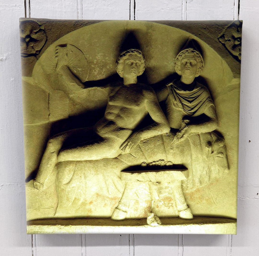 The Mithraic Banquet - Mithras and Sol - 3rd Century AD - 12x12