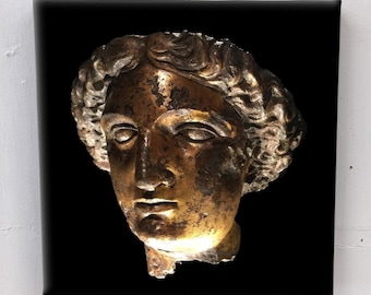 Sulis Minerva - Goddess of the Spring - Bath England  -2nd Century AD - 12x12" Canvas Wall Art