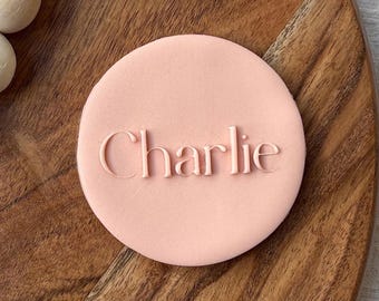 Custom Name Cookie Cutter & Stamp | Personalised Cookie Cutter for Birthday Party
