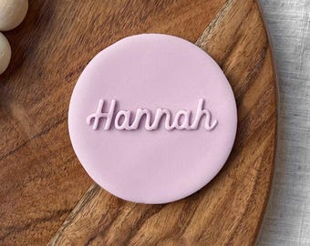 Custom Name Cookie Cutter & Stamp | Personalised Cookie Cutter for Birthday Party