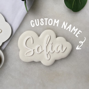 Custom Script Name Cookie Cutter & Stamp | Personalised Cookie Cutter