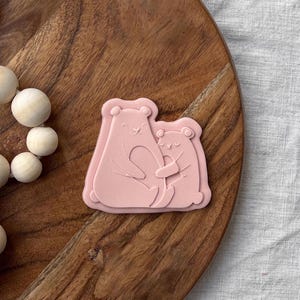 Baby Shower Bears Cookie Cutter & Stamp Set | Cute Bear Woodland Theme Baby Cookie