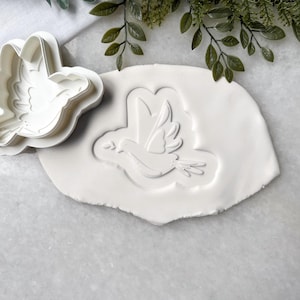 Dove Cookie Cutter & Stamp | Baptism Cookies | Christening Cookies | Religious Celebration | Funeral Cookies