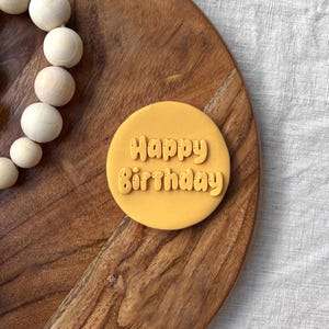 Happy Birthday Cookie Cutter & Stamp Set | Custom Birthday Cookie | Party Cookie