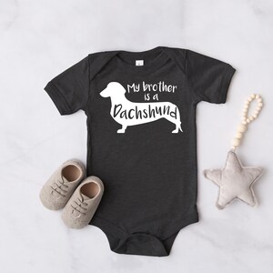 dackel hund baby body meine schwester ist ein dackel dackel etsy