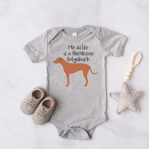 rhodesian ridgeback hund baby onesie mein bruder ist ein etsy
