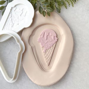 Eistüte Ausstechform & Stempel Set | Sommer Keks-Thema | Baby Shower Party