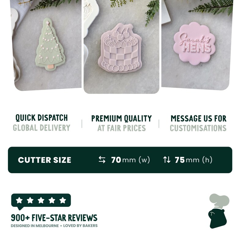 30e verjaardag koekjesvormer en fondantstempel • F*ck I'm 30 • Cijferkoekjesembosser • Grappig feestgebak afbeelding 5