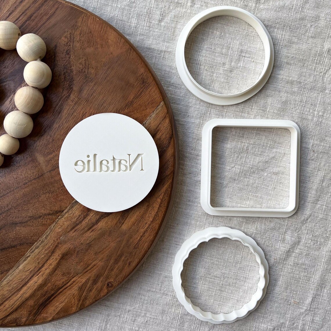 Custom Name Cookie Cutter & Fondant Stamp | Personalised Embosser for ...