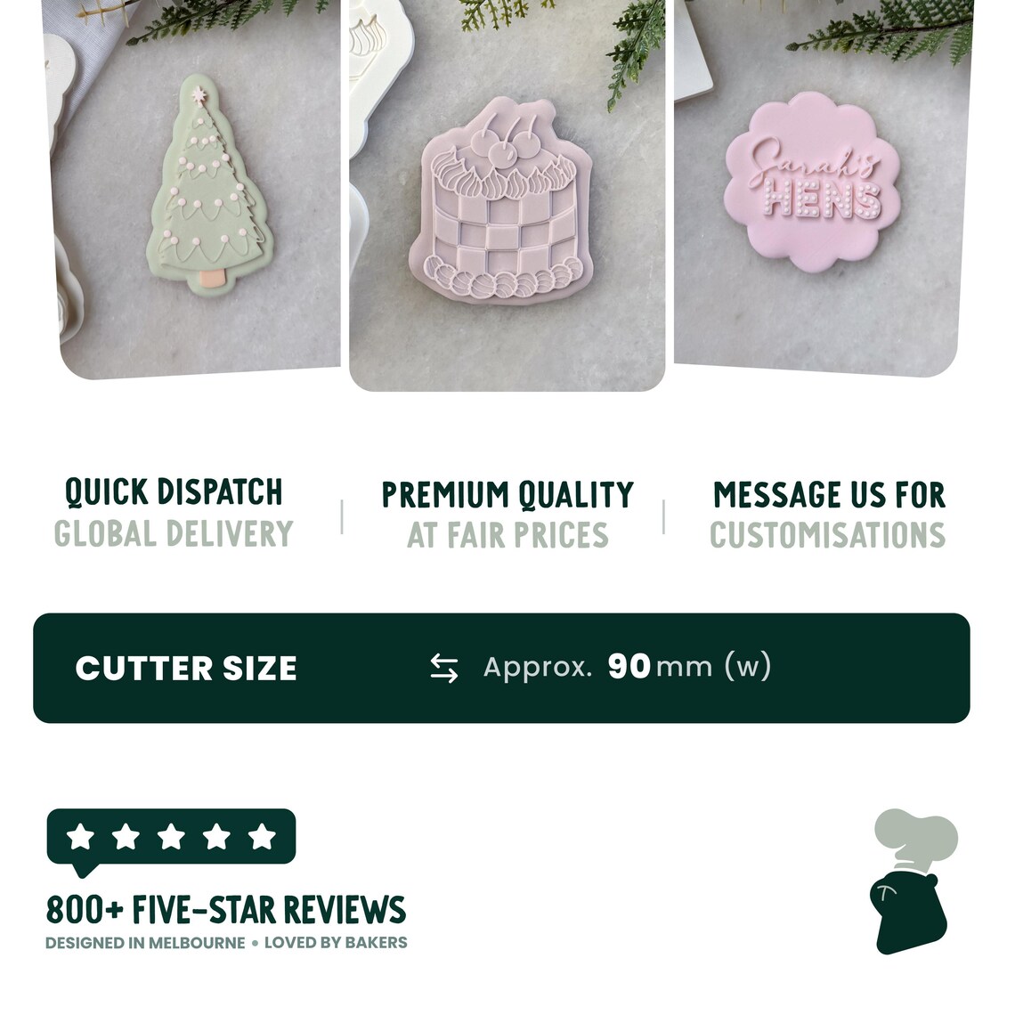 Custom Wedding Name Cookie Cutter & Fondant Stamp • Personalised ...