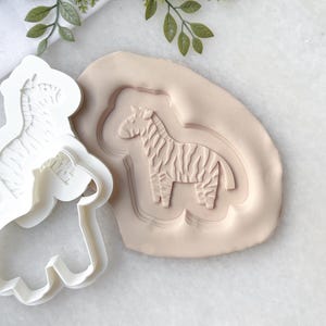 Zebra Cookie Cutter & Stempel Set | Keksstempel Safari Tier | Dschungel-Thema