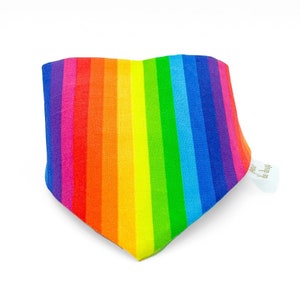 Rainbow Pride Dog Bandana, Rainbow Dog Bandana, Gay Pride Bandana for Dogs, Pride Dog Outfit, Matching Human Shirt