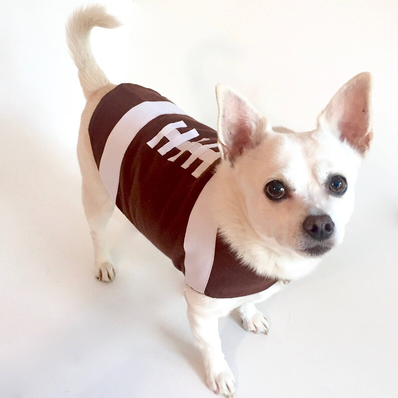 Dog Football Costume Dog Football Outfit Dog Jacket Football Etsy